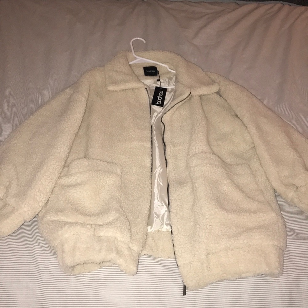 Oversized teddy coat